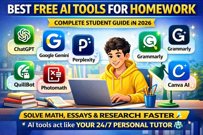 🤖 Best Free AI Tools for Homework in 2026