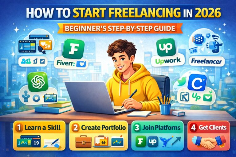 How to Start Freelancing in 2026 (Beginner’s Step-by-Step Guide)